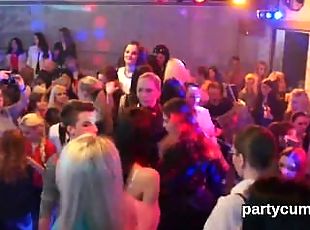 Naughty cuties get completely silly and undressed at hardcore party