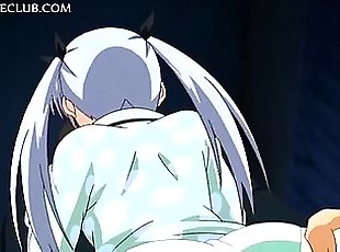 Teen hentai sweetie taking large cock in her wet cunt